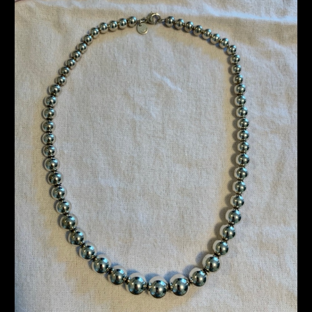 Tiffany&Co Sterling Silver Graduated Ball …